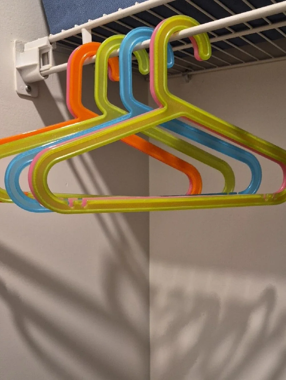 IKEA Colorful Plastic Kids Hangers - Pink, Blue, Green, Orange